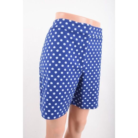 Boden Womens Richmond Shorts UK 20 US 16 Blue Lapis Spot Stars Pockets NWT - Picture 2 of 7